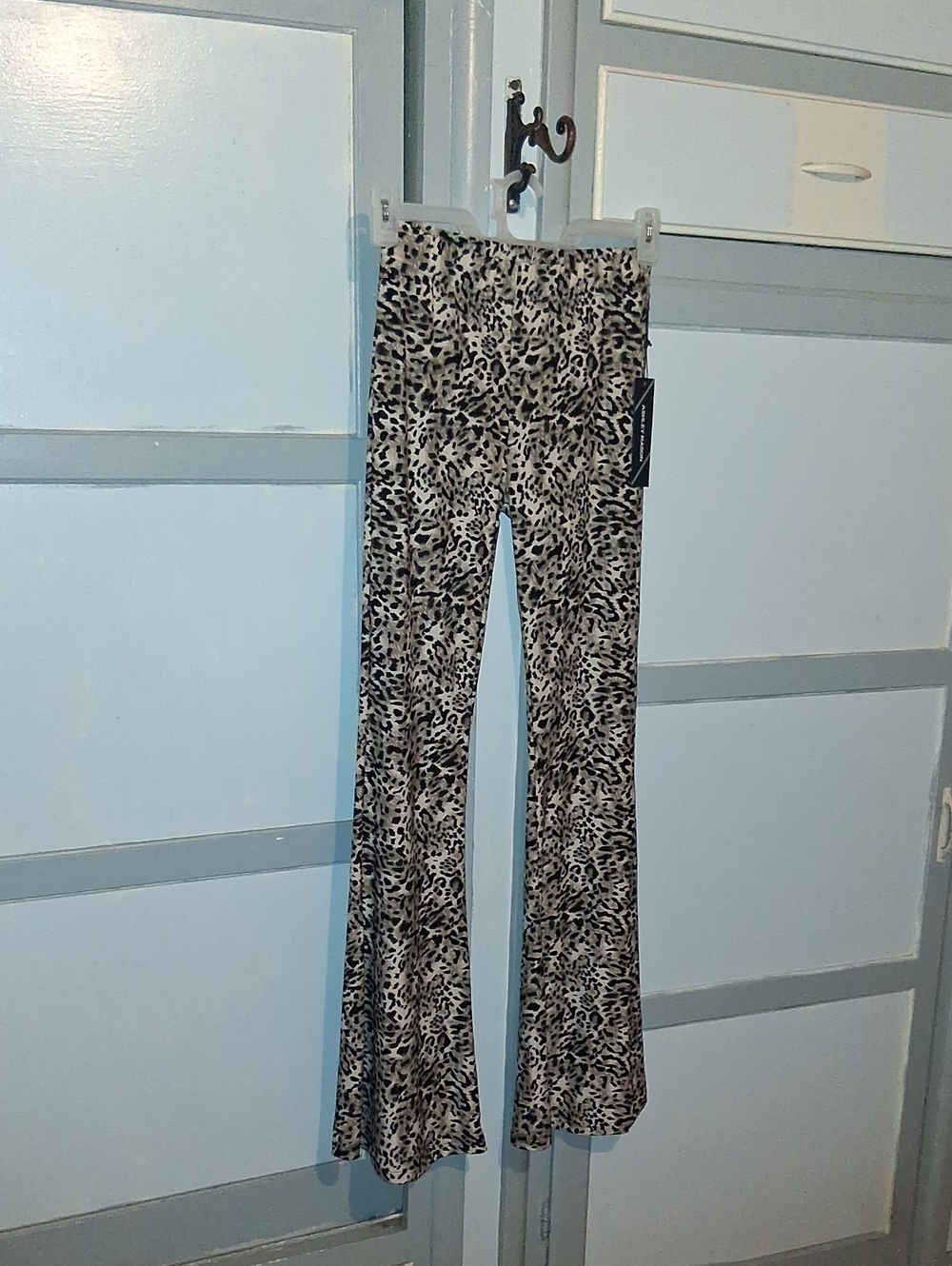 Ashley Mason Leopard Flare Pants